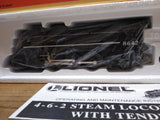 NIB NOS Lionel Line 6-18642 4-6-2 Steam Locomotive Whistle Tender Die Cast Metal