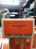 NIB Lionel O Scale 6-16121 Chicago & Northwestern Single Door Stock Car Train