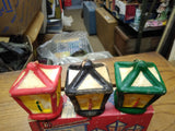 Vtg 1950's Lantern Trio Candles Penn Wax Works Original Box Never Burned