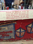 Vtg 1950's Lantern Trio Candles Penn Wax Works Original Box Never Burned