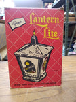 Vtg 1950's Lantern Lite Christmas Candle Penn Wax Works Original Box Holiday