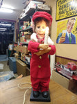 Vtg Telco Motion-ettes Christmas Girl Moving light Candle Decor Figure 23" Box