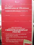 Vtg Telco Motion-ettes Christmas Girl Moving light Candle Decor Figure 23" Box