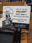 Vtg KALART Editor Viewer 8 Film Splicer Original Box with Paperwork Working!
