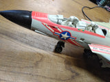 Vtg 1990 New Bright Grumman US NAVY F14 Tomcat Corded Remote Control Fighter Jet