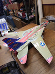 Vtg 1990 New Bright Grumman US NAVY F14 Tomcat Corded Remote Control Fighter Jet