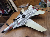 Vtg 1990 New Bright Grumman US NAVY F14 Tomcat Corded Remote Control Fighter Jet