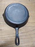 Vtg Lodge 3 Notch #5, 8" Cast Iron Skillet With Smoke Ring Sits Flat No Wobble