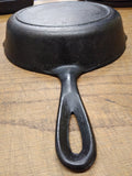 Vtg Lodge 3 Notch #5, 8" Cast Iron Skillet With Smoke Ring Sits Flat No Wobble