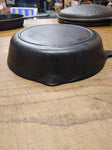 Vtg Lodge 3 Notch #5, 8" Cast Iron Skillet With Smoke Ring Sits Flat No Wobble