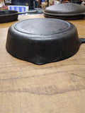 Vtg Lodge 3 Notch #5, 8" Cast Iron Skillet With Smoke Ring Sits Flat No Wobble