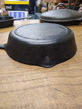 Vtg Lodge 3 Notch #5, 8" Cast Iron Skillet With Smoke Ring Sits Flat No Wobble