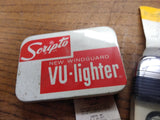 Vtg Scripto Vu Windguard Lighter "Live Better Electrically" w/Tin and Paperwork