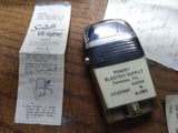 Vtg Scripto Vu Windguard Lighter "Live Better Electrically" w/Tin and Paperwork