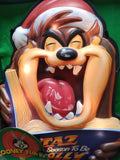 Vtg Looney Tunes Taz The Season To Be Jolly 3 D Character Light Works In Box!