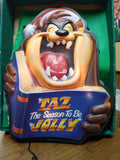 Vtg Looney Tunes Taz The Season To Be Jolly 3 D Character Light Works In Box!