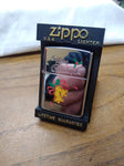 Vtg 1997 Zippo MERRY CHRISTMAS Jingle Bells and Holly Unfired Cigarette Lighter