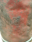 Antique Vtg Pennsylvania Railroad Water Oil Kerosene Red Can PRR Logo Screw Cap