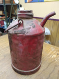 Antique Vtg Pennsylvania Railroad Water Oil Kerosene Red Can PRR Logo Screw Cap