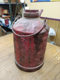 Antique Vtg Pennsylvania Railroad Water Oil Kerosene Red Can PRR Logo Screw Cap