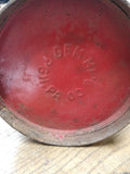 Antique Vtg Pennsylvania Railroad Water Oil Kerosene Red Can PRR Logo Screw Cap