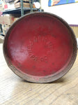 Antique Vtg Pennsylvania Railroad Water Oil Kerosene Red Can PRR Logo Screw Cap