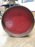 Antique Vtg Pennsylvania Railroad Water Oil Kerosene Red Can PRR Logo Screw Cap