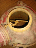 Antique Vtg Pennsylvania Railroad Water Oil Kerosene Red Can PRR Logo Screw Cap