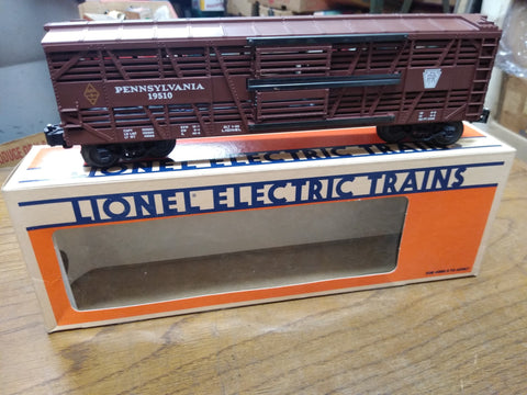 Vtg Lionel O Gauge PRR Pennsylvania Stock Car 6-19510 Sliding Doors Train