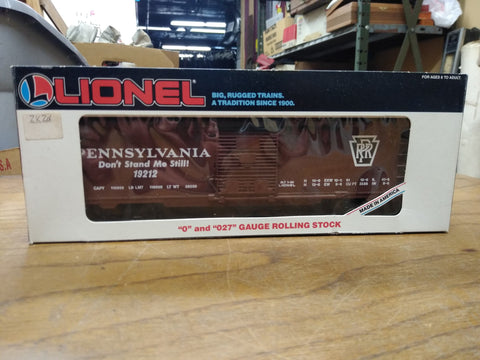 Vtg Lionel O-O27 Gauge Rolling Stock PRR Pennsylvania Box Car 6-19212 Train