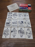 Vtg Parker Brothers 1940s Touring Game Famous Automobile Card Game Nice Graphics