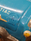 Vtg Tin Toy Litho Pontiac Convertible Car Japan Trade Mark K Kokyu Rare Race