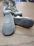 Vtg 2 Pair Lot Old 1950's - 1960's Lace Up White Berkshire Baby Toddler Shoes