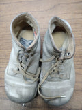 Vtg 2 Pair Lot Old 1950's - 1960's Lace Up White Berkshire Baby Toddler Shoes
