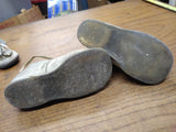 Vtg 2 Pair Lot Old 1950's - 1960's Lace Up White Berkshire Baby Toddler Shoes