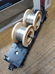 Vtg NOS Lionel O-O27 Gauge Pa Depressed Flatcar w/Cable Reels 6-16324 Train