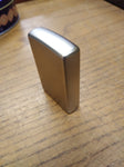 Vtg 2013 Zippo Satin Chrome Cigarette Lighter Matching Insert A+Shape Nice Snap!