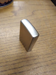 Vtg 2013 Zippo Satin Chrome Cigarette Lighter Matching Insert A+Shape Nice Snap!