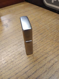 Vtg 2013 Zippo Satin Chrome Cigarette Lighter Matching Insert A+Shape Nice Snap!