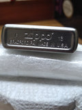 Vtg 2013 Zippo Satin Chrome Cigarette Lighter Matching Insert A+Shape Nice Snap!