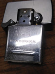 Vtg 2013 Zippo Satin Chrome Cigarette Lighter Matching Insert A+Shape Nice Snap!