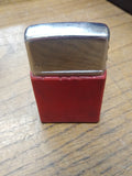 Vtg Wind Master CANFIELD MOUNTING SERVICE Red Cigarette Lighter Nice Snap!