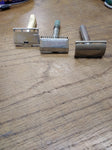 Vtg 3 Pc Safety Razor Clean Up Lot 1951 Gillette 2 x Gem Micromatic Good Shaves!