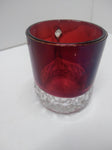 1900 Decorative Diamond Ruby Cranberry Glass New Bethlehem Pa Souvenir Punch Cup