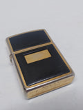 Vtg 1995 Zippo Golden Tone Black Ultralite Cigarette Lighter Not Engraved!