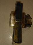 Vtg 1995 Zippo Golden Tone Black Ultralite Cigarette Lighter Not Engraved!