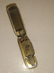 Vtg 1995 Zippo Golden Tone Black Ultralite Cigarette Lighter Not Engraved!
