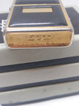 Vtg 1995 Zippo Golden Tone Black Ultralite Cigarette Lighter Not Engraved!