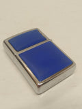 Vtg 1982 Zippo Chrome Blue Ultralite Cigarette Lighter Not Engraved!