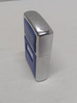 Vtg 1982 Zippo Chrome Blue Ultralite Cigarette Lighter Not Engraved!